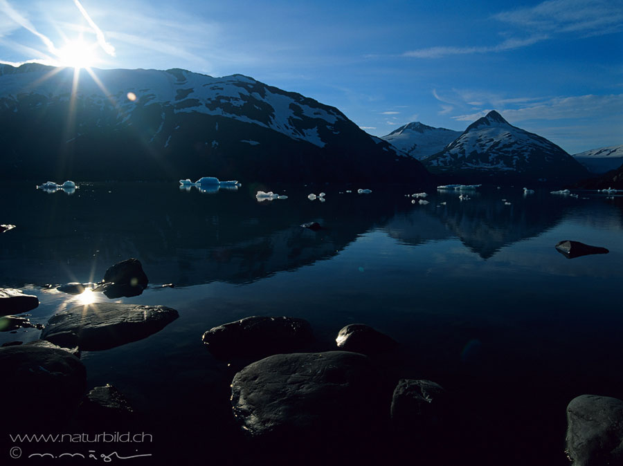 Portage Lake Alaska Eisschollen