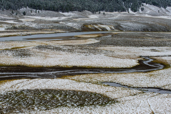 Yellowstone Winter Flussdelta